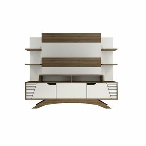 Deparo Walnut and White TV-fal kép