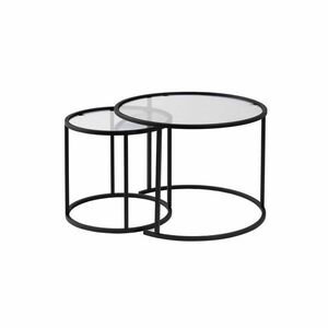 Aurum Black dohányzóasztal szett 60 cm, 2 db kép