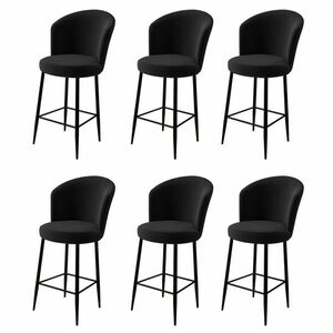 Fora Black and Black bárszék szett, 6 db, 6 db kép