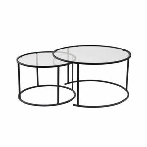 Aurum Black dohányzóasztal szett 80 cm, 2 db kép