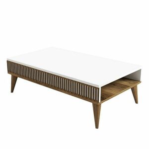 Mila White and Walnut dohányzóasztal kép