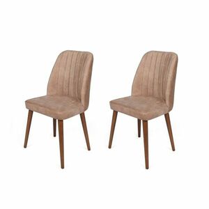 Alfa Beige and Walnut étkezőszék szett, 2 db kép