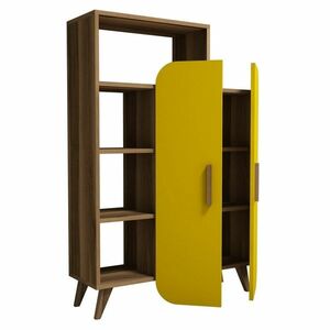 Form Yellow and Walnut könyvespolc kép