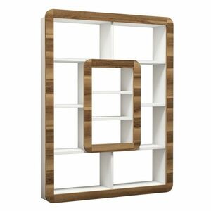 Orkide White and Walnut könyvespolc kép