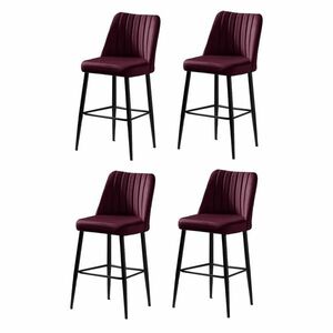 Vento Claret Red bárszék szett, 4 db, 4 db kép