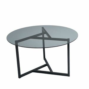 Trio Black dohányzóasztal sötét üveggel kép