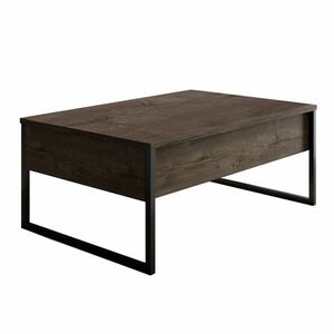 Luxe Walnut and Black dohányzóasztal kép