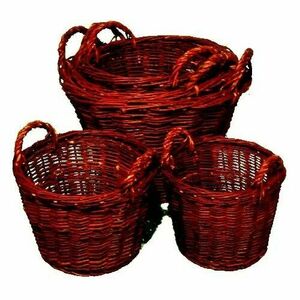 Fonott fűkosár 40 cm átmérő , 40 cm átmérőjű kép
