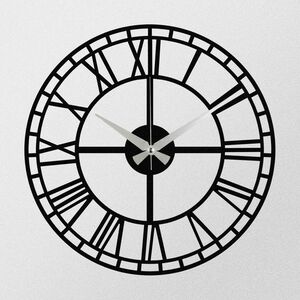 Enzoclock - S002 Black falióra, 48 x 48 cm kép