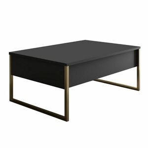 Luxe Anthracite and Gold dohányzóasztal kép