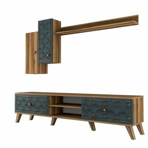 Classe Walnut and Chalcedony TV-fal kép