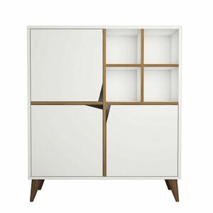 Pulse White and Walnut szekrény kép