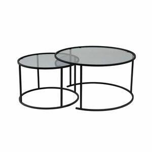Aurum Black and Grey dohányzóasztal szett 80cm, 2 db kép