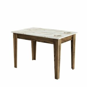 Kiev White and Walnut étkezőasztal kép