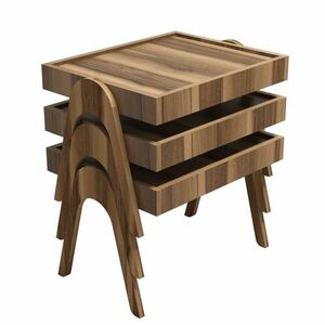 Roma Walnut kisasztal szett, 3 db kép