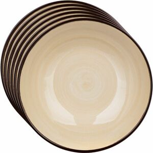 Banquet 6 darabos mélytányér-készlet, Palas 18 cm, krém színű kép