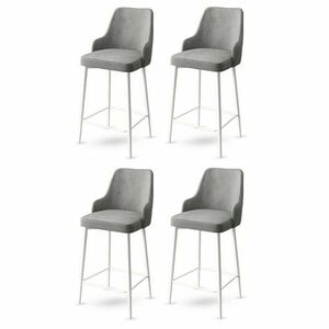 Enox Grey and White bárszék szett, 4 db, 4 db kép