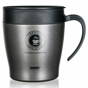 Banquet TAZZA 330 ml utazó hőálló pohár, antracit kép