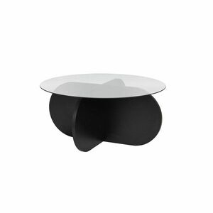 Aeris Black dohányzóasztal sötét üveggel kép