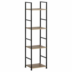 GD-214 OAK Leik, 4 polcos állvány, 29, 2 x 23, 5 x112, 5 cm, 4 emelet kép