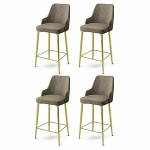 Enox Cappuccino és Gold bárszék szett, 4 db, 4 db kép