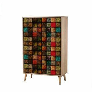 Mega Sonoma Oak Cubes szekrény kép