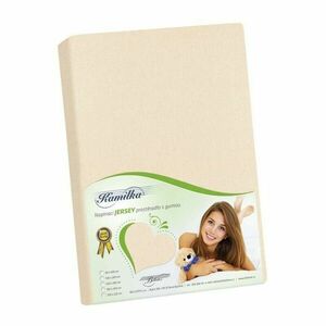 Bellatex Jersey lepedő krém, 160 x 200 cm kép