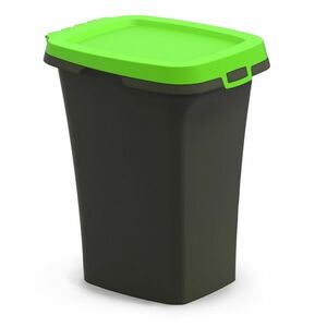 ECO szelektív hulladékgyűjtő zöld fedéllel kép