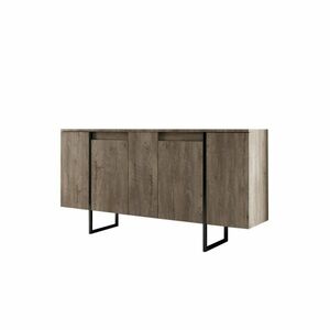 Luxe Walnut and Black szekrény kép