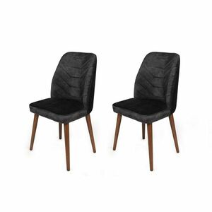 Dallas Anthracite and Walnut étkezőszék szett, 2 db kép