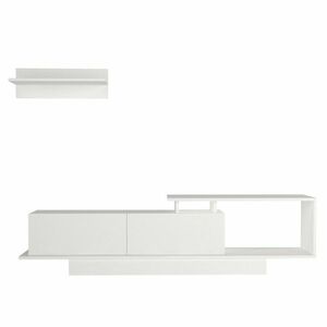Asos White TV-szekrény polccal kép