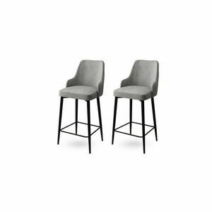 Enox Grey and Black bárszék szett, 2 db, 2 db kép