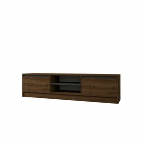 Olca Walnut and Anthracite TV-asztal kép