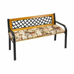 Bellatex Átvarrt pad ülőpárna, kávé, 40 x 120 cm kép