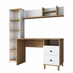 Hapem Walnut and White íróasztal kép