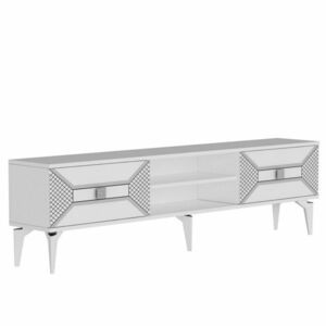 Yumedi White and Silver TV-állvány kép