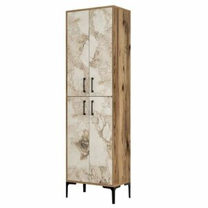 Berlin Walnut and White Marble szekrény kép