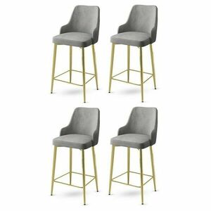 Enox Grey and Gold bárszék szett, 4 db, 4 db kép