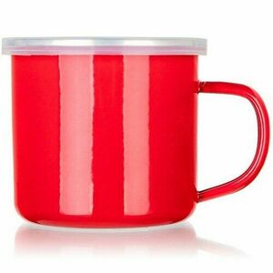 Banquet Milton zománc bögre piros, 9, 5 cm, 0, 5 l kép