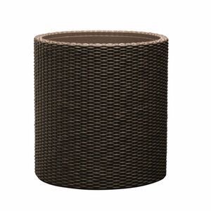 Keter Cylinder M 18 l virágcserép, barna kép