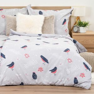 4Home Pamut ágynemű Winter Robin , 140 x 220 cm, 70 x 90 cm, 140 x 220 cm, 70 x 90 cm kép