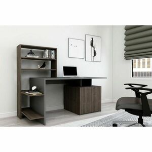 Melis Walnut and Anthracite íróasztal kép