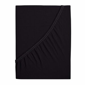 4Home Mako jersey lepedő fekete, 90 x 200 cm kép