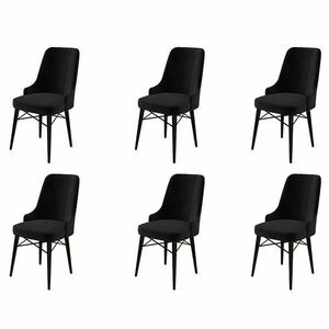 Pare Black and Black étkezőszék szett, 6 db, 6 db kép