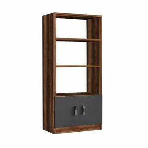 Voma Anthracite and Walnut könyvespolc kép