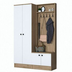 Pone White and Walnut I előszoba szett kép