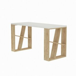 Honey White and Oak íróasztal kép