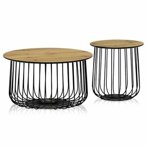 Konferenciaasztalok szett, vad tölgy, 2 db kép