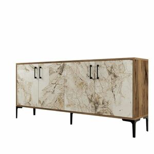 Kiev Walnut and White Marble szekrény kép