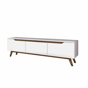 Dita White and Walnut TV-asztal kép